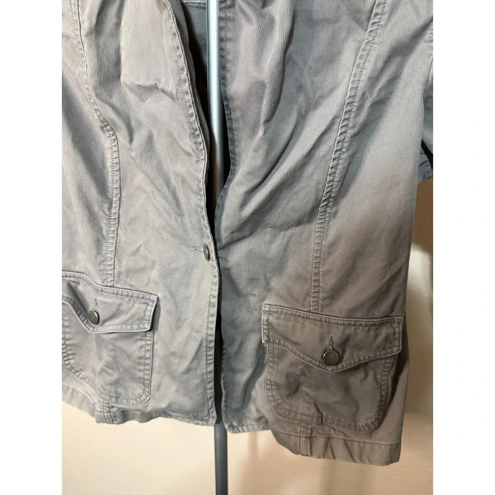 Mossimo Mossissue‎ Kids Gray Corduroy Single Button Blazer Jacket Size XXL